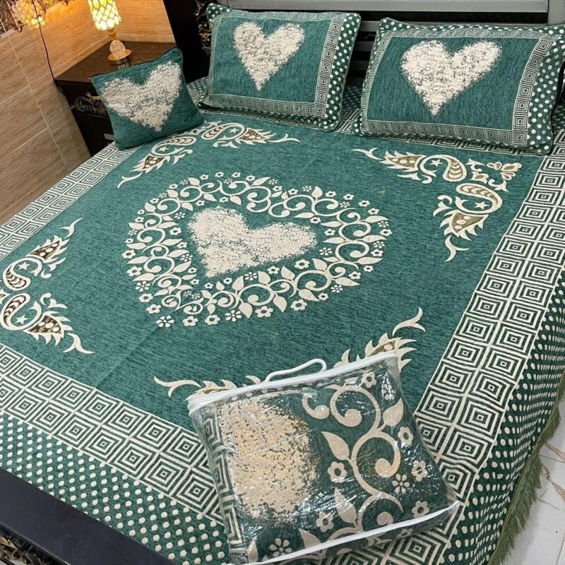 Jacquard Velvet Bed Sheet-4PCS