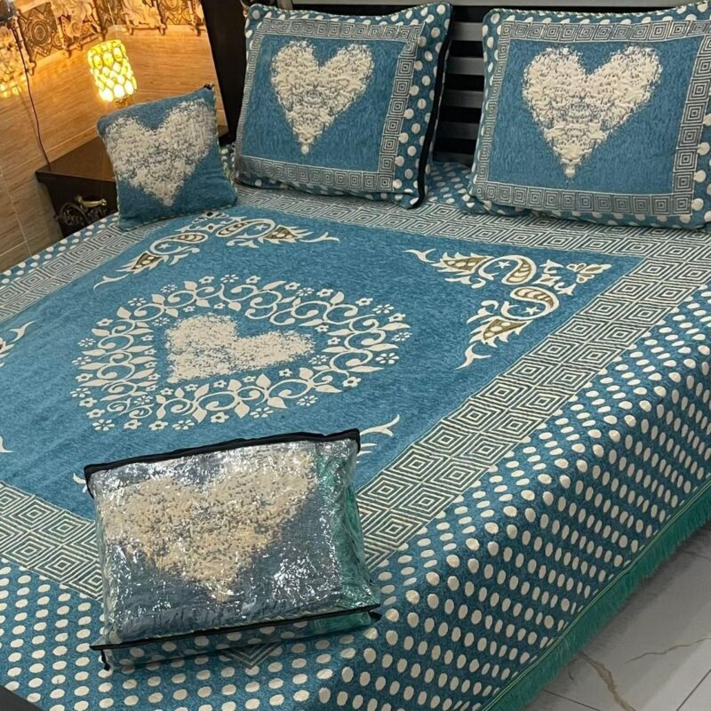 Jacquard Velvet Bed Sheet-4PCS