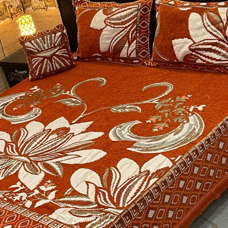 Jacquard Velvet Bed Sheet-4PCS