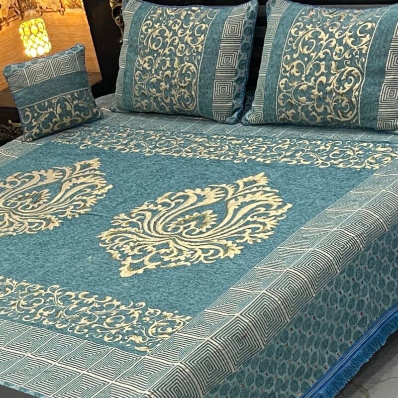 Jacquard Velvet Bed Sheet-4PCS