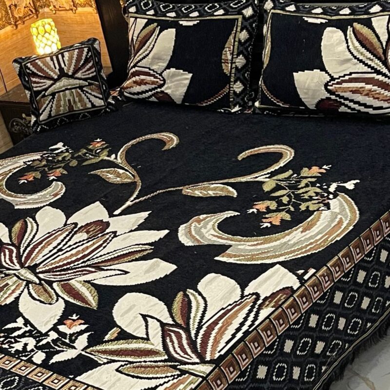 Jacquard Velvet Bed Sheet-4PCS