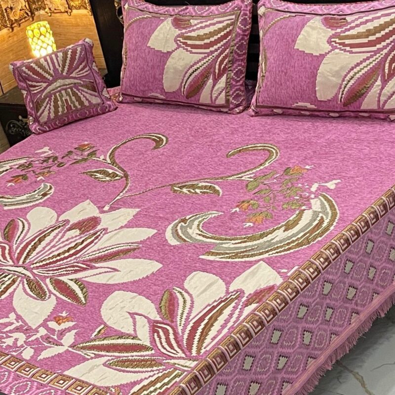 Jacquard Velvet Bed Sheet-4PCS