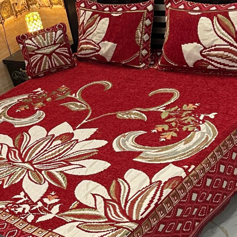 Jacquard Velvet Bed Sheet-4PCS