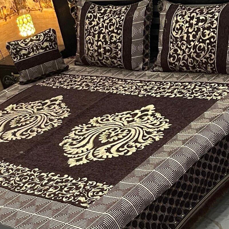 Jacquard Velvet Bed Sheet-4PCS