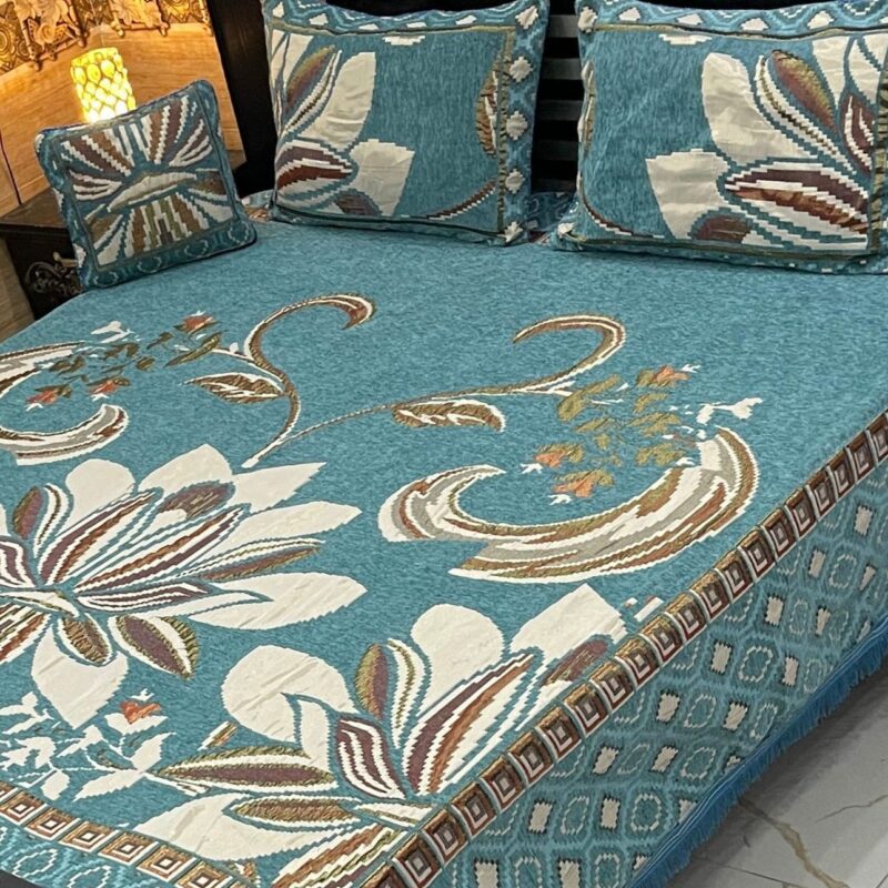 Jacquard Velvet Bed Sheet-4PCS