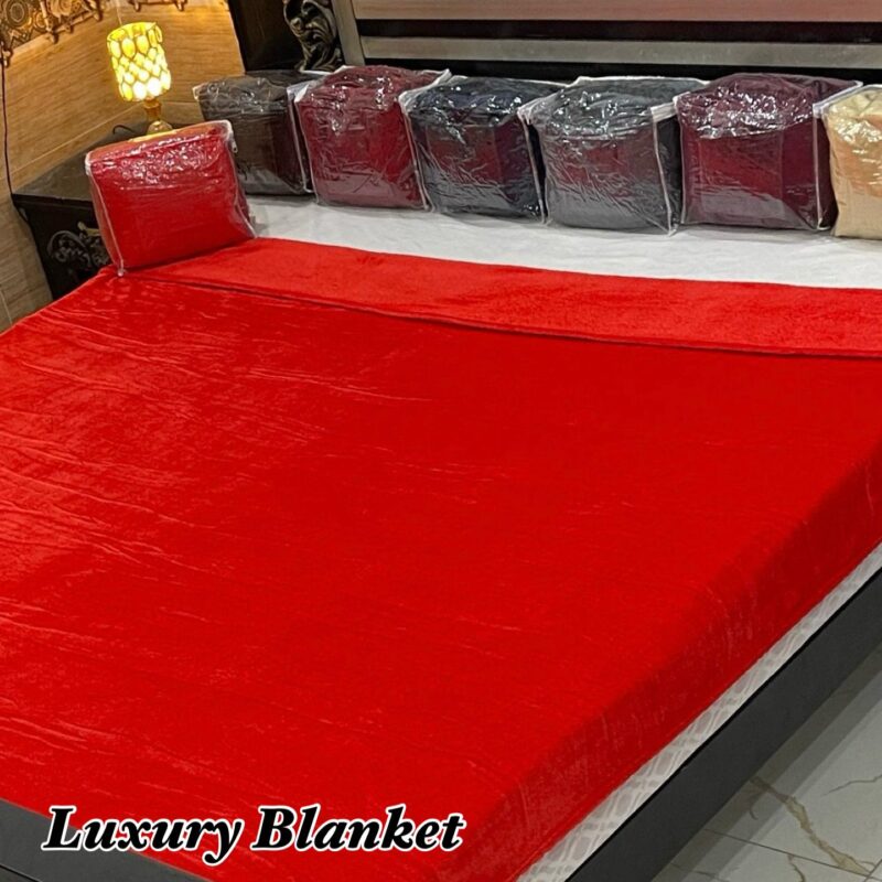 Plain Throw Plush Blanket Solid Fleece Blanket