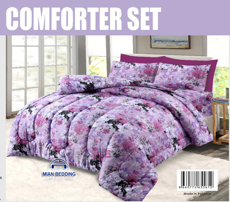 6 PIECE WINTER COMFORTER SET-Soft Thick Comforter