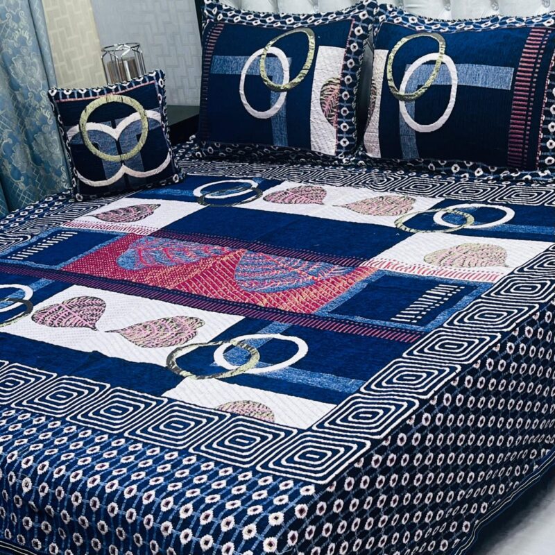 Jacquard Velvet Bed Sheet-4PCS