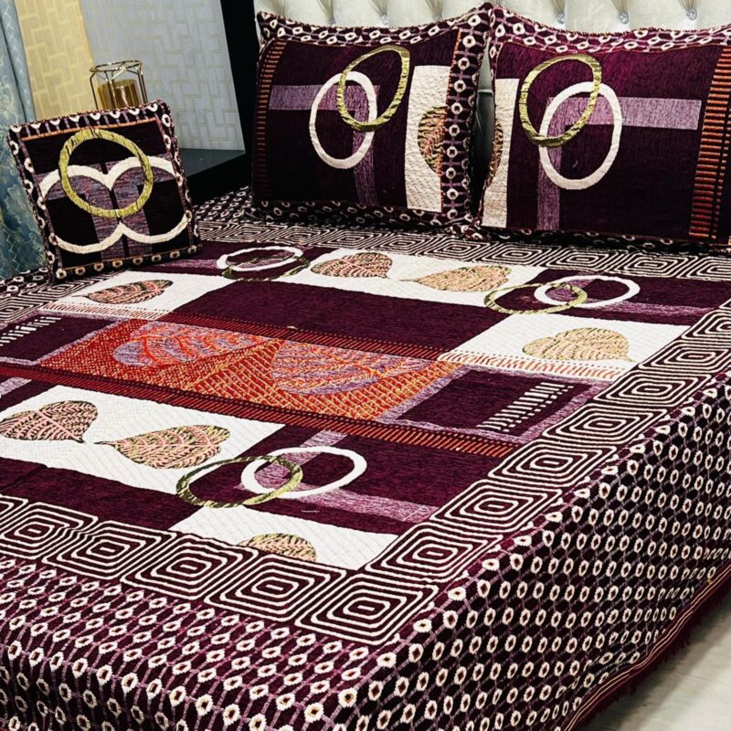 Jacquard Velvet Bed Sheet-4PCS