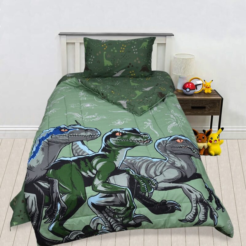 Exports Cotton Kids Printed Comforter Set 3 Piece