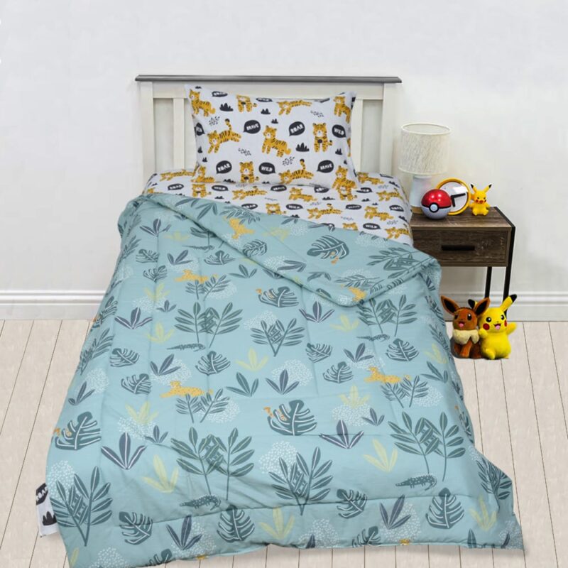 Exports Cotton Kids Printed Comforter Set 3 Piece