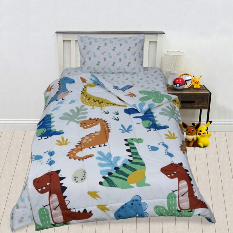 Exports Cotton Kids Printed Comforter Set 3 Piece