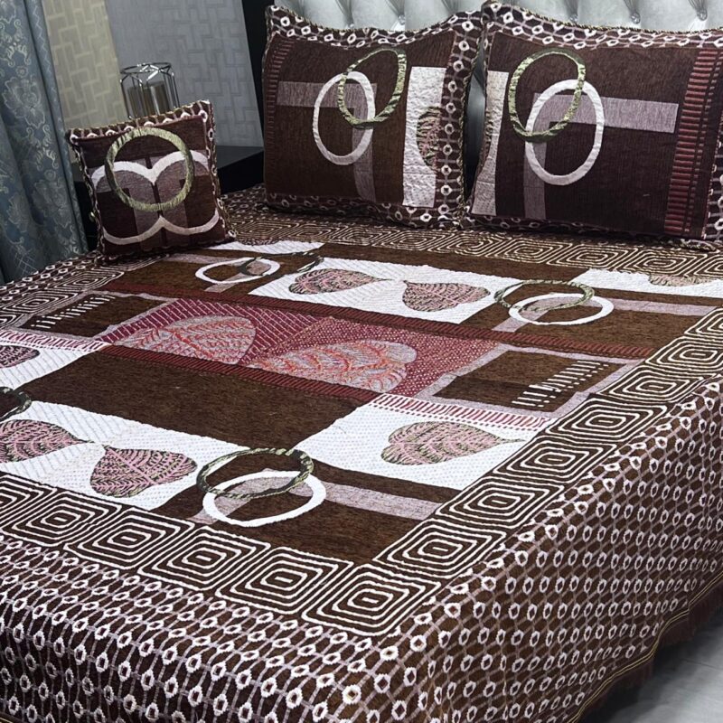 Jacquard Velvet Bed Sheet-4PCS