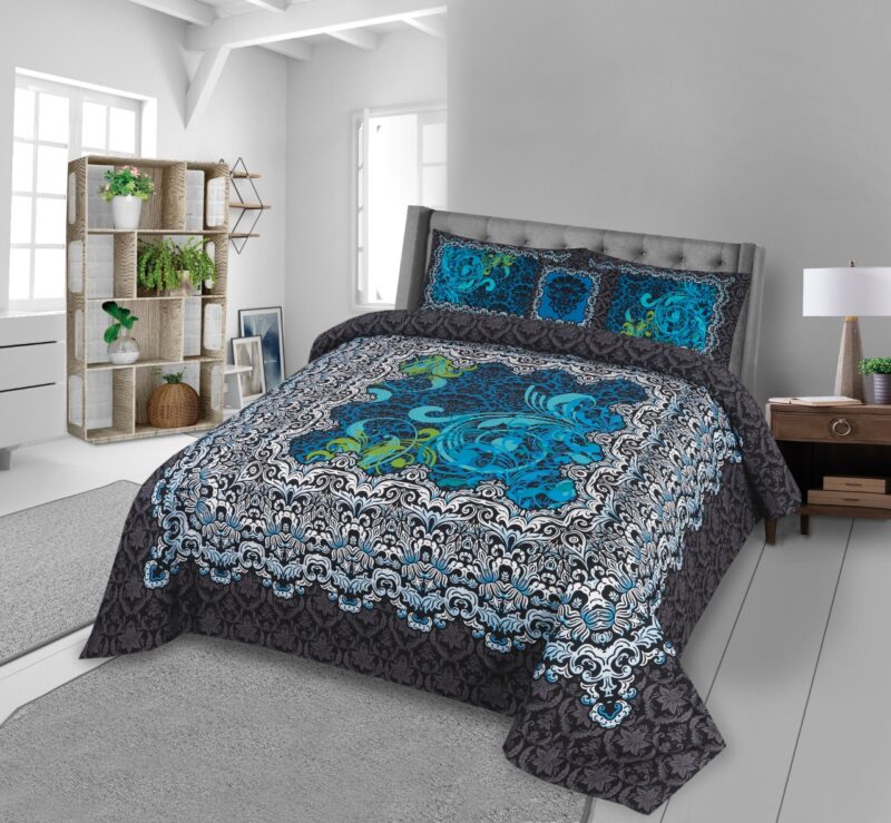 4Pcs Cotton Printed Bedsheet Set