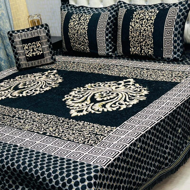 Jacquard Velvet Bed Sheet-4PCS