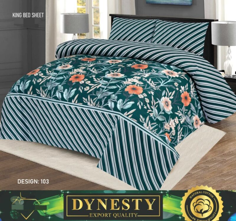 3 Piece King Bed sheet Set Dynesty Export Quality