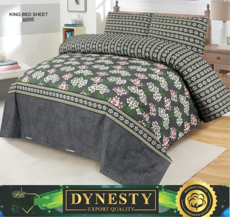 3 Piece King Bed sheet Set Dynesty Export Quality