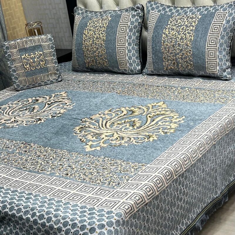 Jacquard Velvet Bed Sheet-4PCS