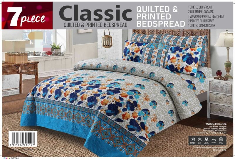 Luxury 7 Piece Bed spread Set | Comforter Set