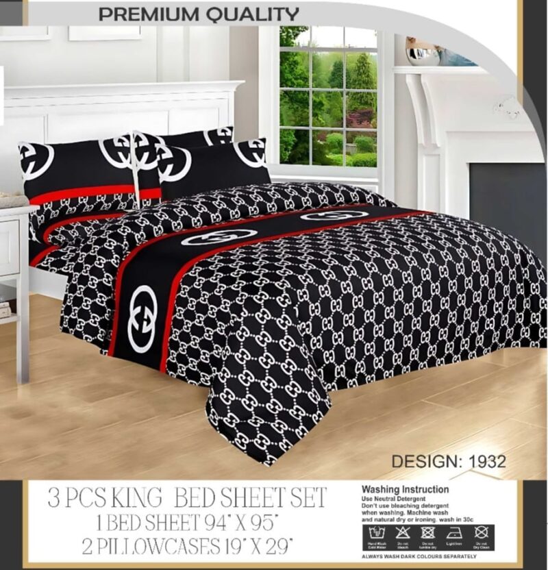 3 Pcs King Bed Sheet Set | Soft Luxurious and Stylish