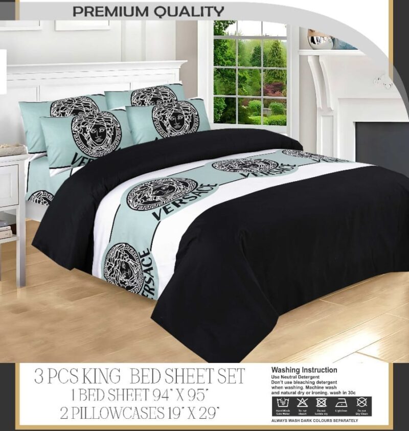 3 Pcs King Bed Sheet Set | Soft Luxurious and Stylish